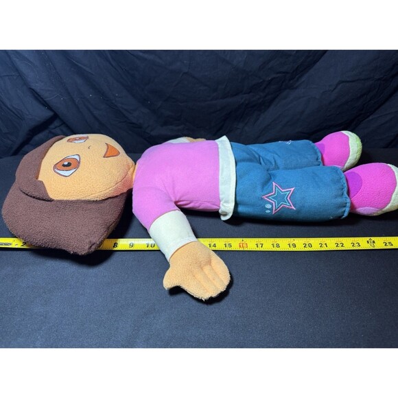Jumbo Dora The Explorer Plush Doll 26” 2008 Nick Jr Star Shirt Jeans GUC - Picture 6 of 8